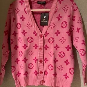 LV print cardigan Size L.